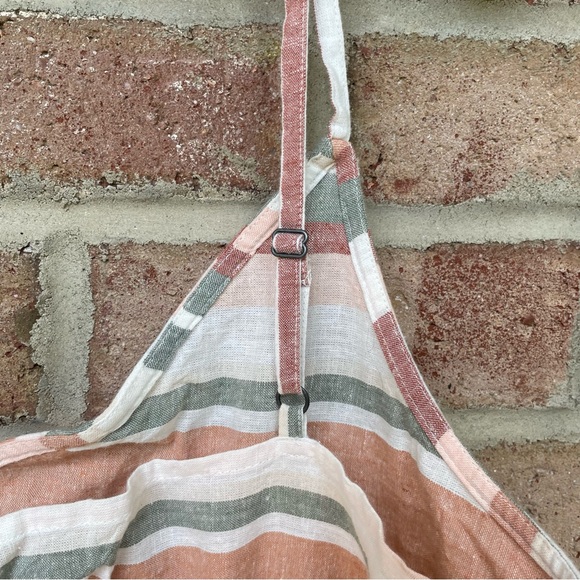 Roxy multicolor stripe spaghetti strap boho tank top NWT XL - Picture 6 of 11